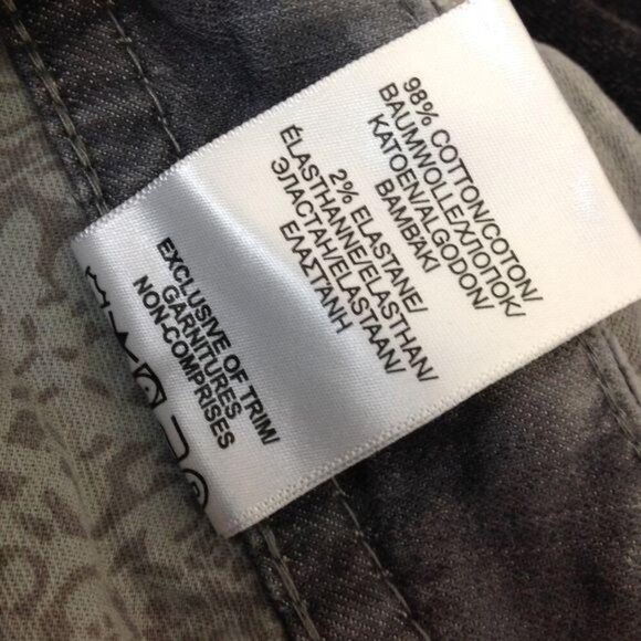 Silver Brand Gray Distressed Elyse Skinny Crop Jeans Waist 25 - Picture 6 of 13